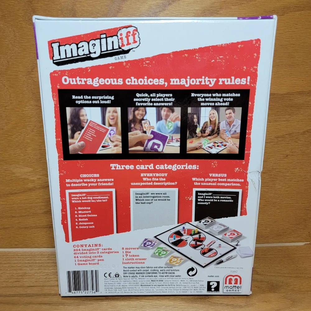 Imaginiff Board Game from Mattel games Ages 14+ complete
